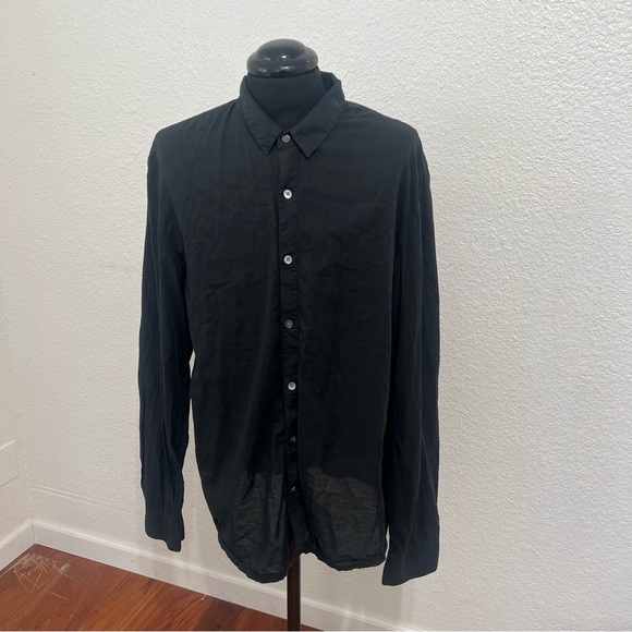 James Perse botton down shirt 100% cotton long sleeve 3 - Picture 2 of 10